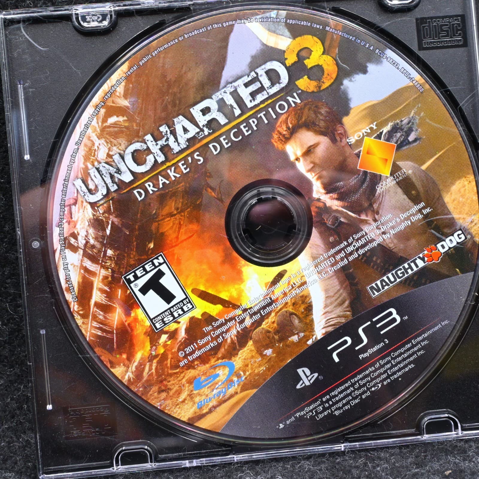 Uncharted 3 Drake's Deception (PlayStation 3 PS3) DISC ONLY NO TRACKING (#2545) - Thumbnail 2