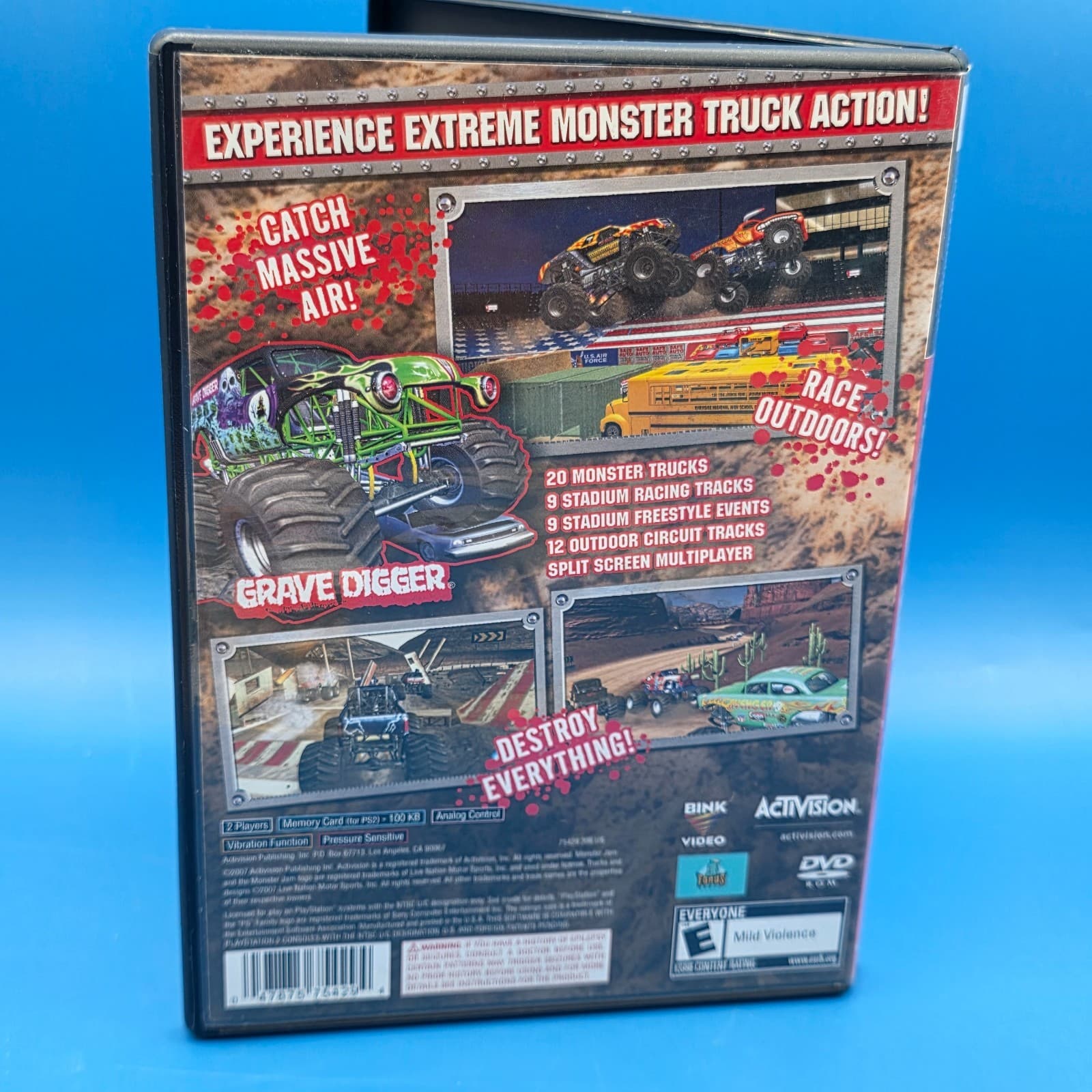 Sony PlayStation 2 PS2 CIB COMPLETE TESTED Monster Jam 2007 - Thumbnail 3