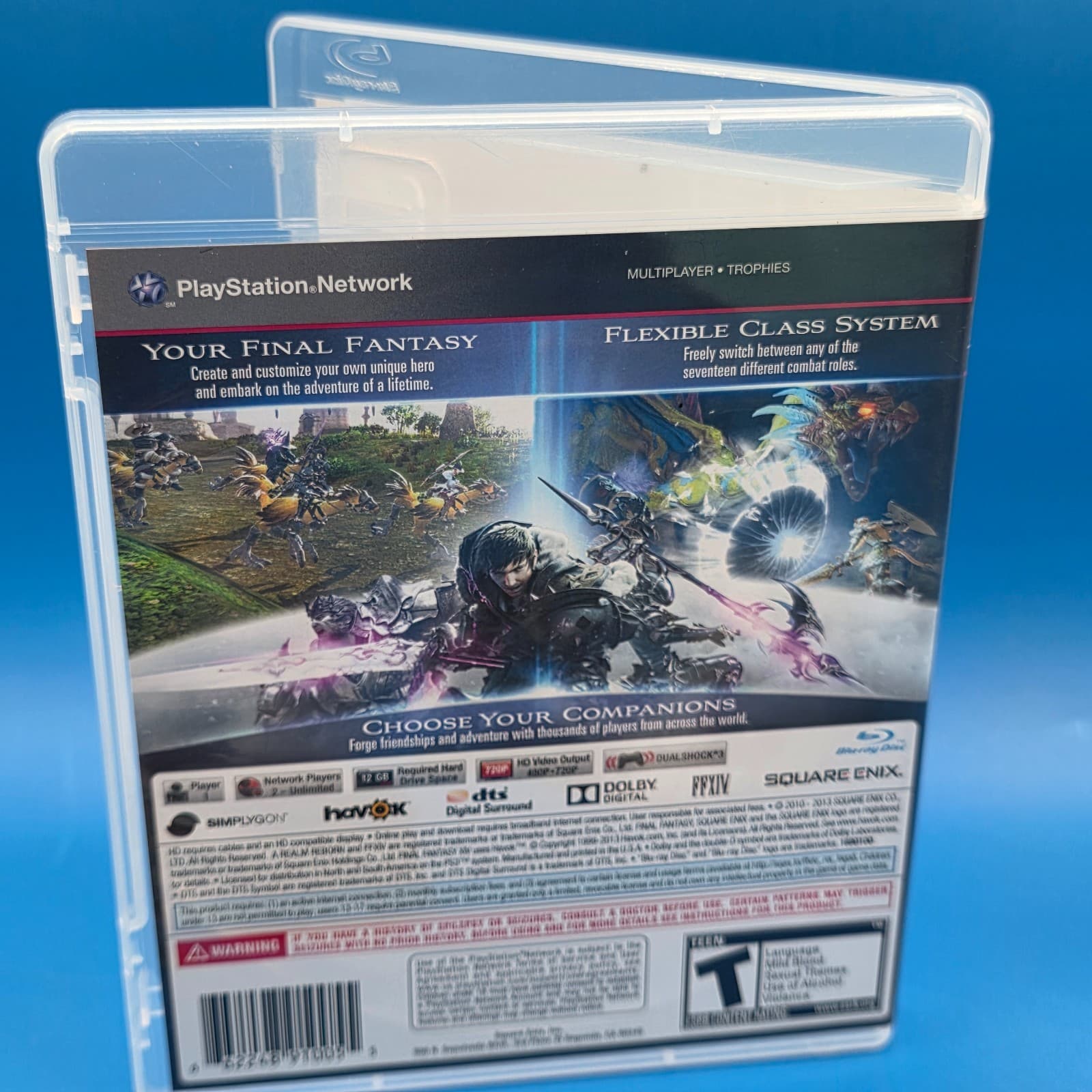 A Realm Reborn Final Fantasy XIV PS3 CIB PlayStation 3 Complete W Manual Tested - Thumbnail 3