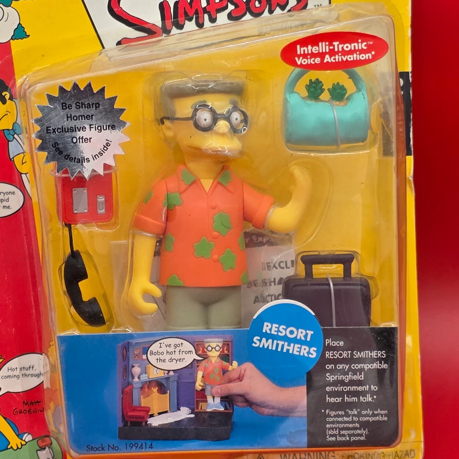 Playmates The Simpsons World of Springfield MOC Resort Smithers WOS Series 10 - Thumbnail 9