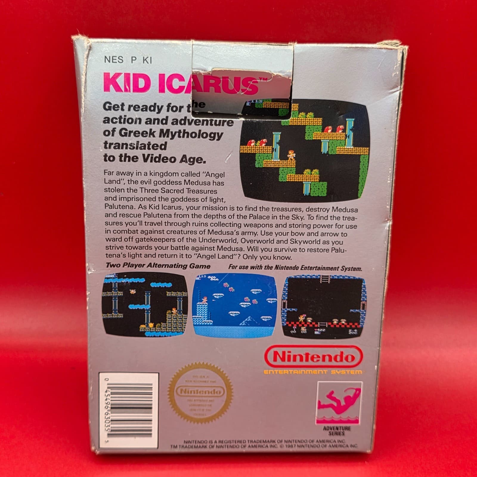 Kid Icarus (NES Nintendo 1987) Box & Sleeve Authentic Tested NO MANUAL - Thumbnail 7