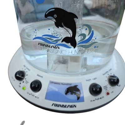 Vintage Mid Century 80s Soundesign Ultrasonic UFO Humidifier Orca Music With Box - Thumbnail 10