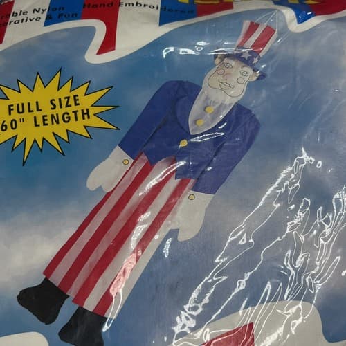 VTG 1997 DHC Fourth of July 60" Uncle Sam Windsock Patriotic Yard Decor 4th July - Thumbnail 3