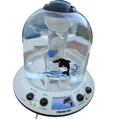 Vintage Mid Century 80s Soundesign Ultrasonic UFO Humidifier Orca Music With Box - Thumbnail 9