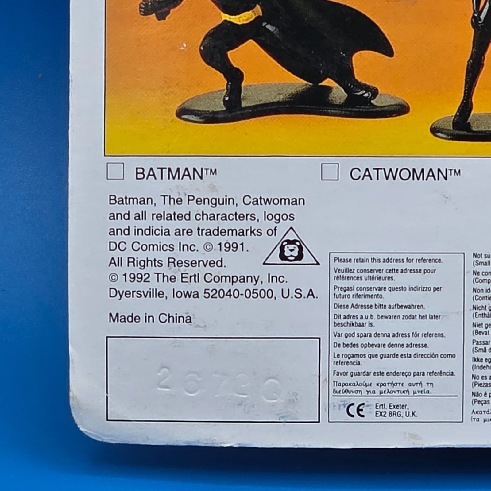 Vintage 1991 Ertl Batman Returns The Penguin Diecast Figure MOC - Thumbnail 3