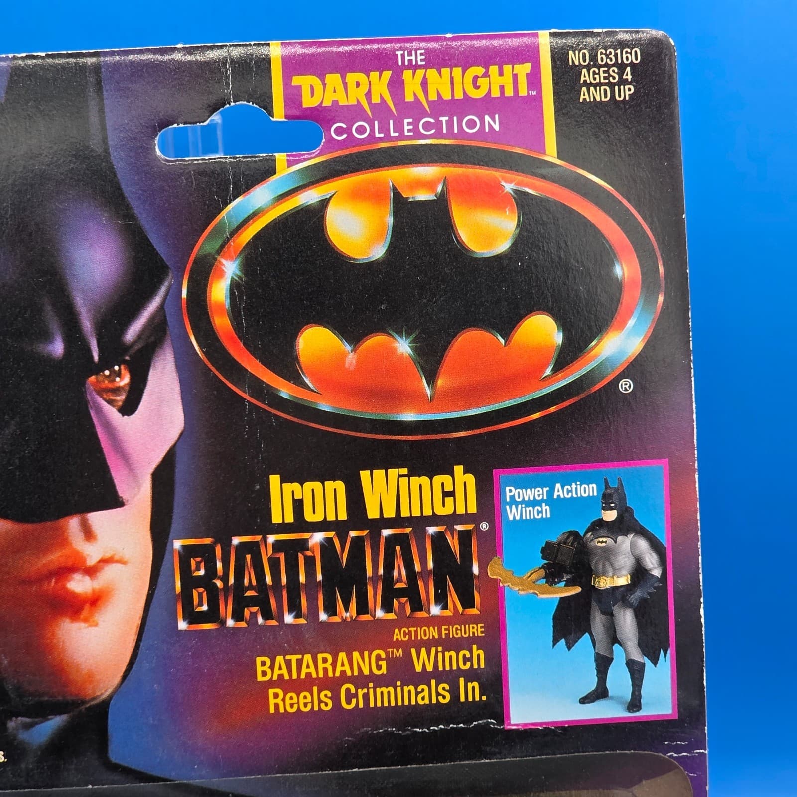 Kenner 1990 Batman The Dark Knight Collection Iron Winch Batman Action Figure - Thumbnail 6