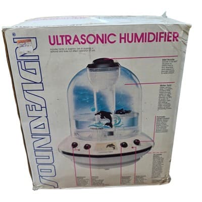 Vintage Mid Century 80s Soundesign Ultrasonic UFO Humidifier Orca Music With Box - Thumbnail 5