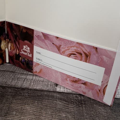 Vintage 1996 Stuart Hall Cats Kittens on a Dresser Pink Folder - Thumbnail 5