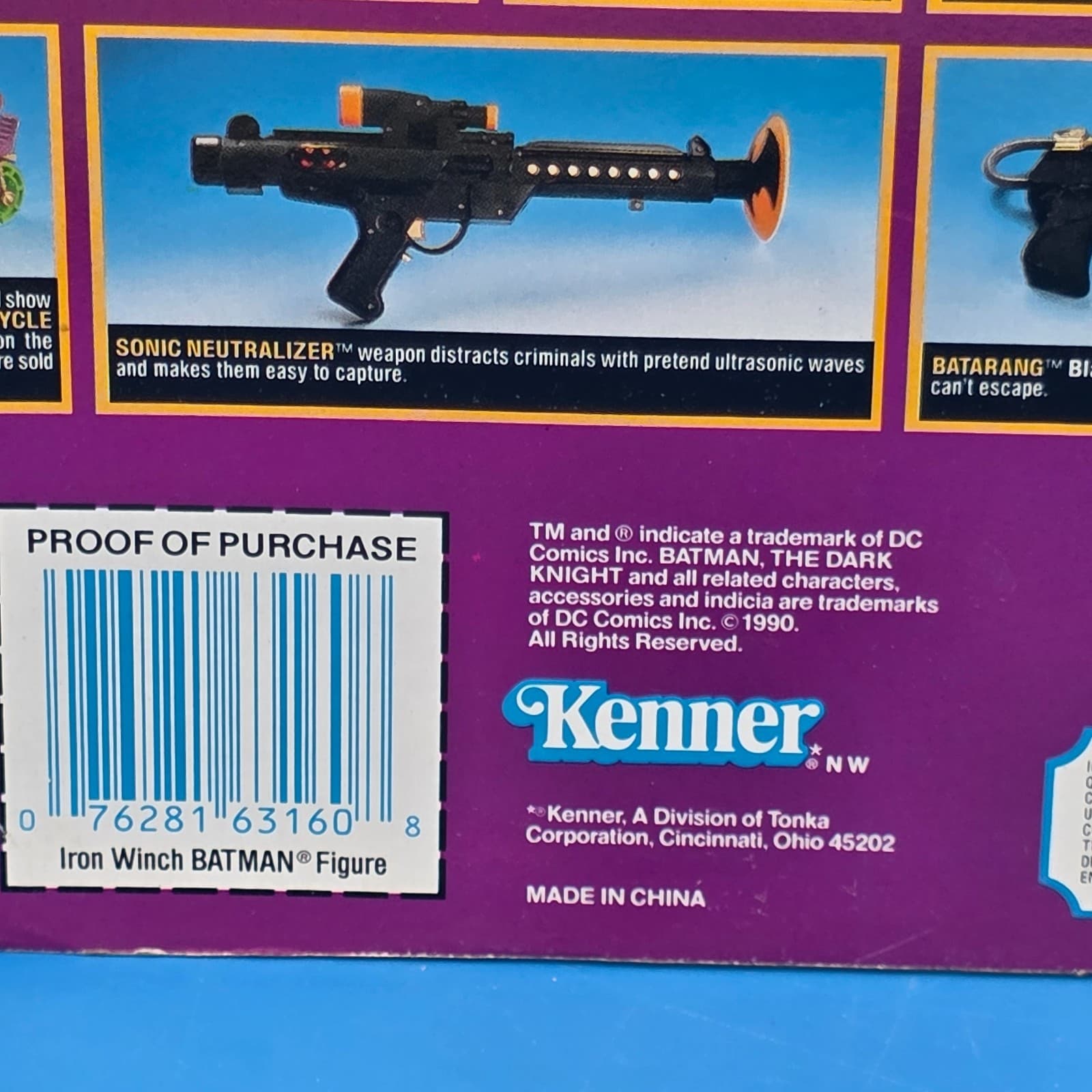 Kenner 1990 Batman The Dark Knight Collection Iron Winch Batman Action Figure - Thumbnail 3