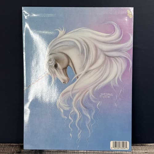 VINTAGE 1986 MEAD PORTFOLIO SUE DAWE MAJESTIC UNICORN FOLDER - Thumbnail 3