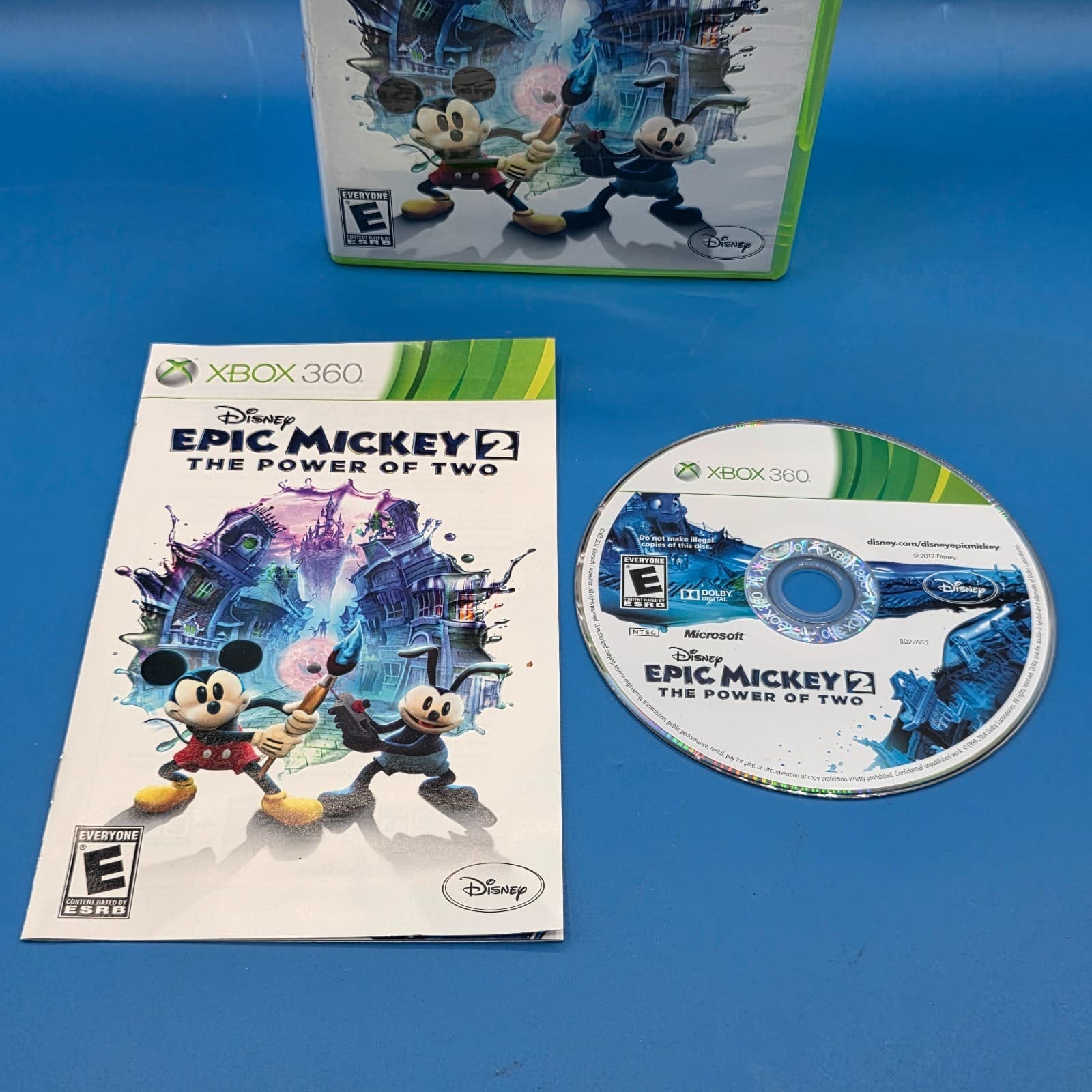 Disney Epic Mickey 2: The Power of Two (Microsoft Xbox 360, 2012), CIB, Tested - Thumbnail 2