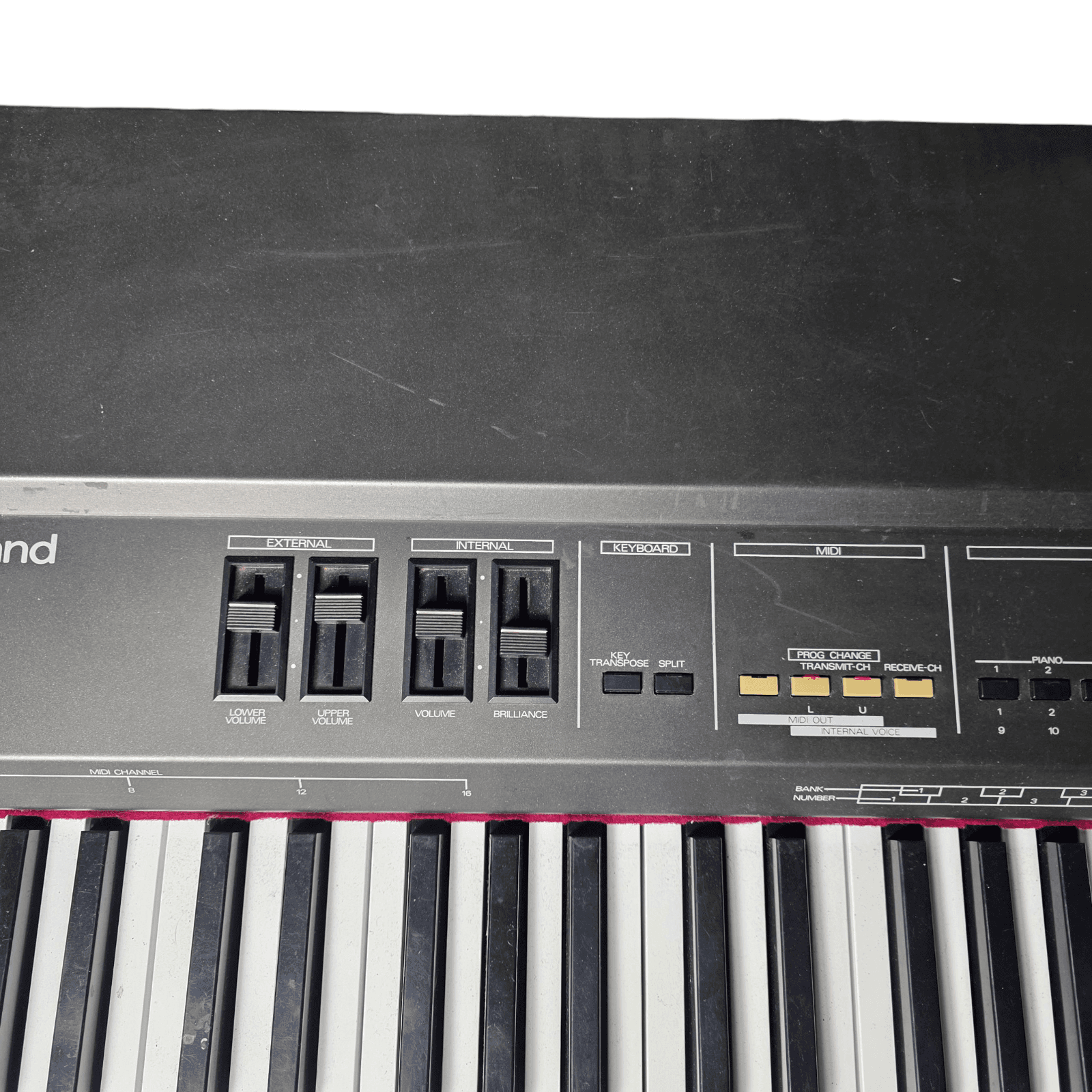 FOR PARTS/REPAIR Vintage Roland Rd-200 Digital Stage Piano 76 Key w/ Hard Case - Thumbnail 8