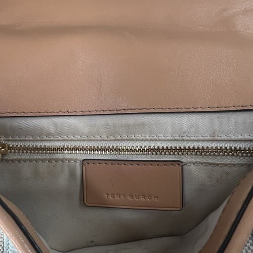 STAINED Tory Burch Fleming Balloon Stripe Flap Chain Shoulder Bag - Thumbnail 11