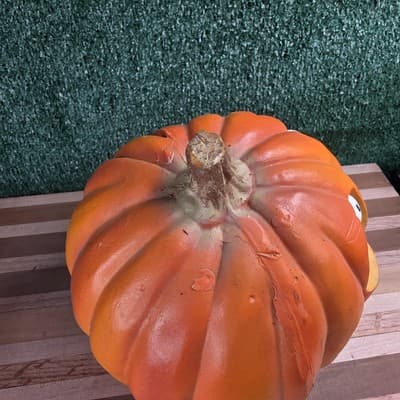 Vintage 1995 Trendmasters Foam Pumpkin Jack O’Lantern Unique White Eyes Light Up - Thumbnail 5