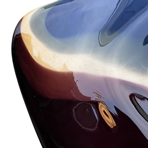 Nicholson Blown Glass One of a Kind Wall Mounted Free Float Wave Series Bowl - Thumbnail 18