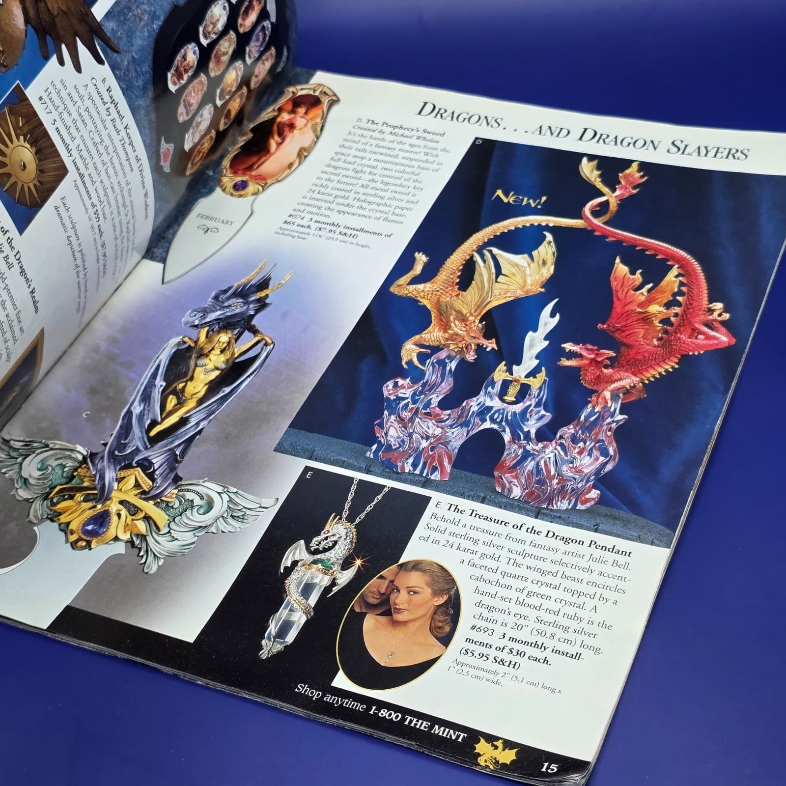 2003 Early Summer FRANKLIN MINT Catalog Fantasy Dragons - Thumbnail 3