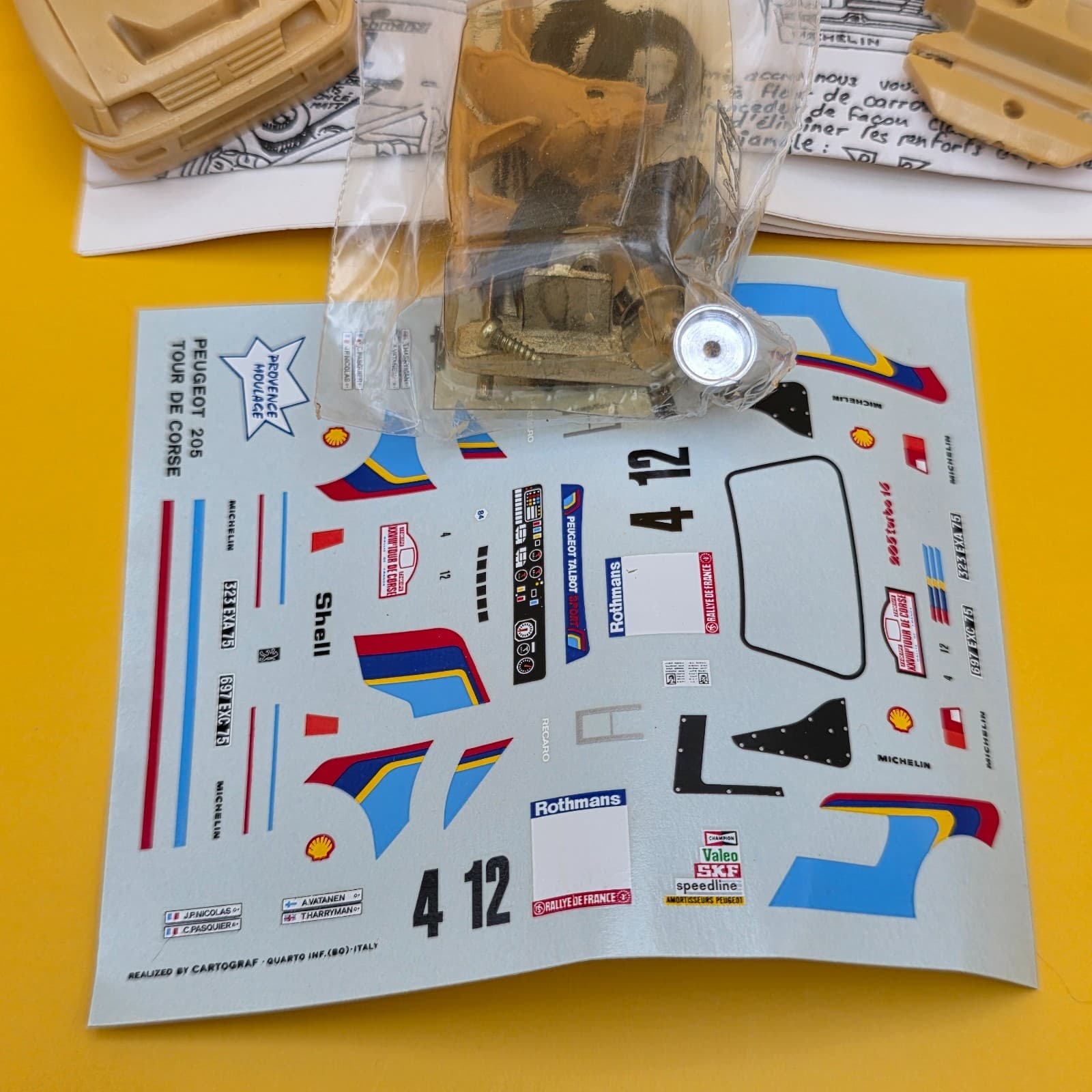Provence Moulage Kit à Monter 1/43 - Peugeot 205 T16 Rallye RAC 1000 Lacs 1984 - Thumbnail 2