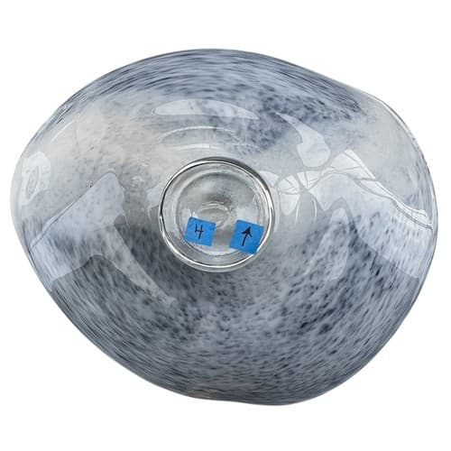 Nicholson Blown Glass One of a Kind Wall Mounted Free Float Wave Series Bowl - Thumbnail 17