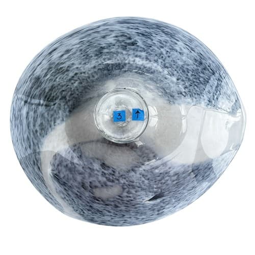 Nicholson Blown Glass One of a Kind Wall Mounted Free Float Wave Series Bowl - Thumbnail 15