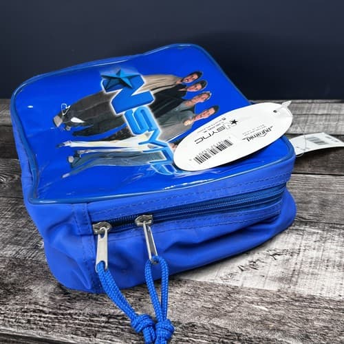 Vintage Pyramid Nsync Blue Zip-up Lunch Bag W/ Water Bottle New - Thumbnail 8