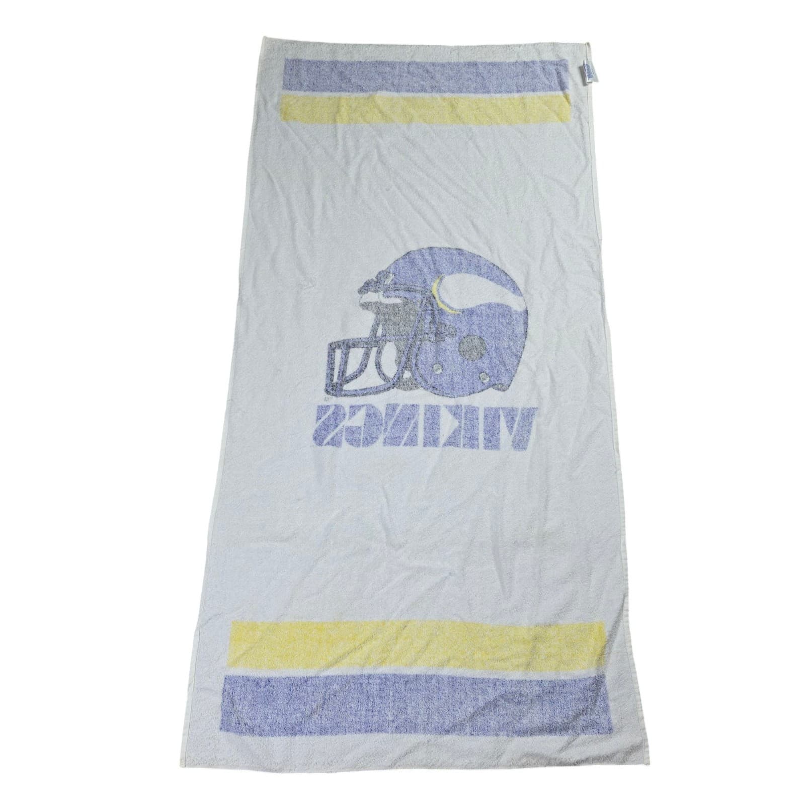 Vintage Minnesota Vikings NFL White Beach Towel Officially Licensed - Thumbnail 6