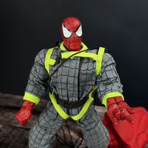 SPIDERMAN "ADVENTURE HERO" Bungee Jump Spider Man figure by Toy Biz 2003 Ottimo - Thumbnail 2