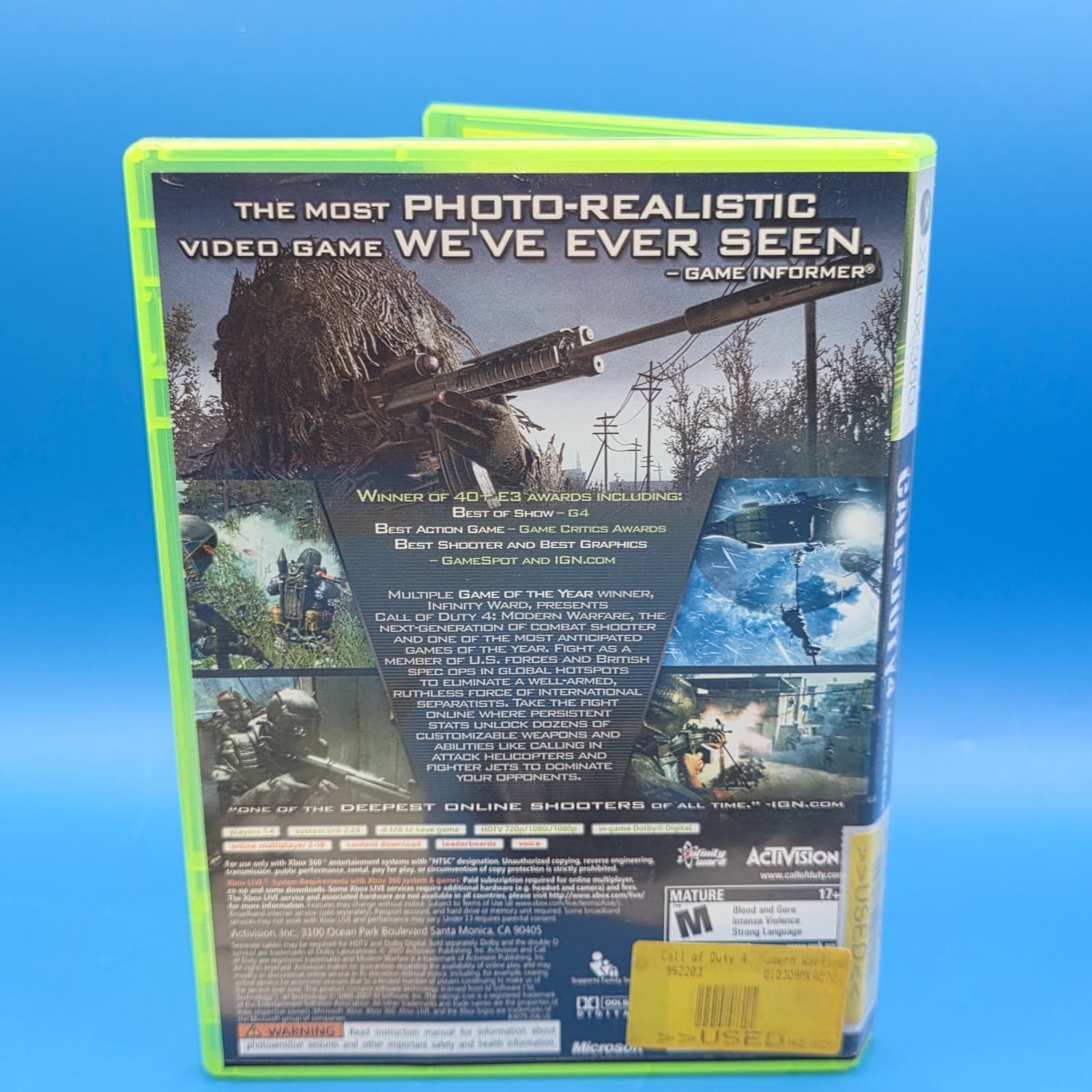 Call of Duty 4: Modern Warfare (XBox 360) CIB - Thumbnail 4