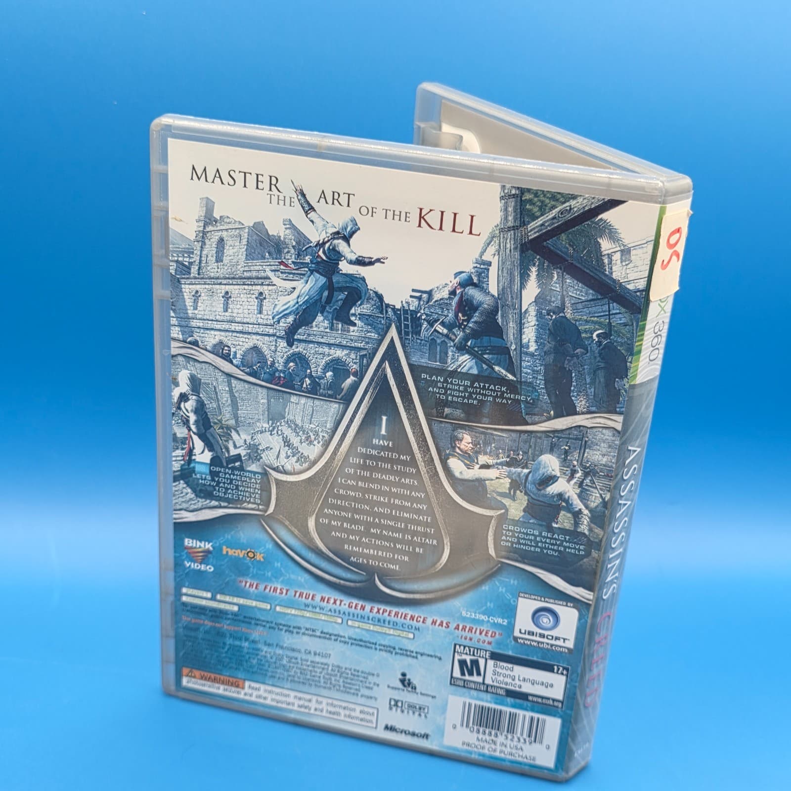 Assassins Creed Platinum Hits Microsoft Xbox 360 CIB Complete Tested - Thumbnail 3