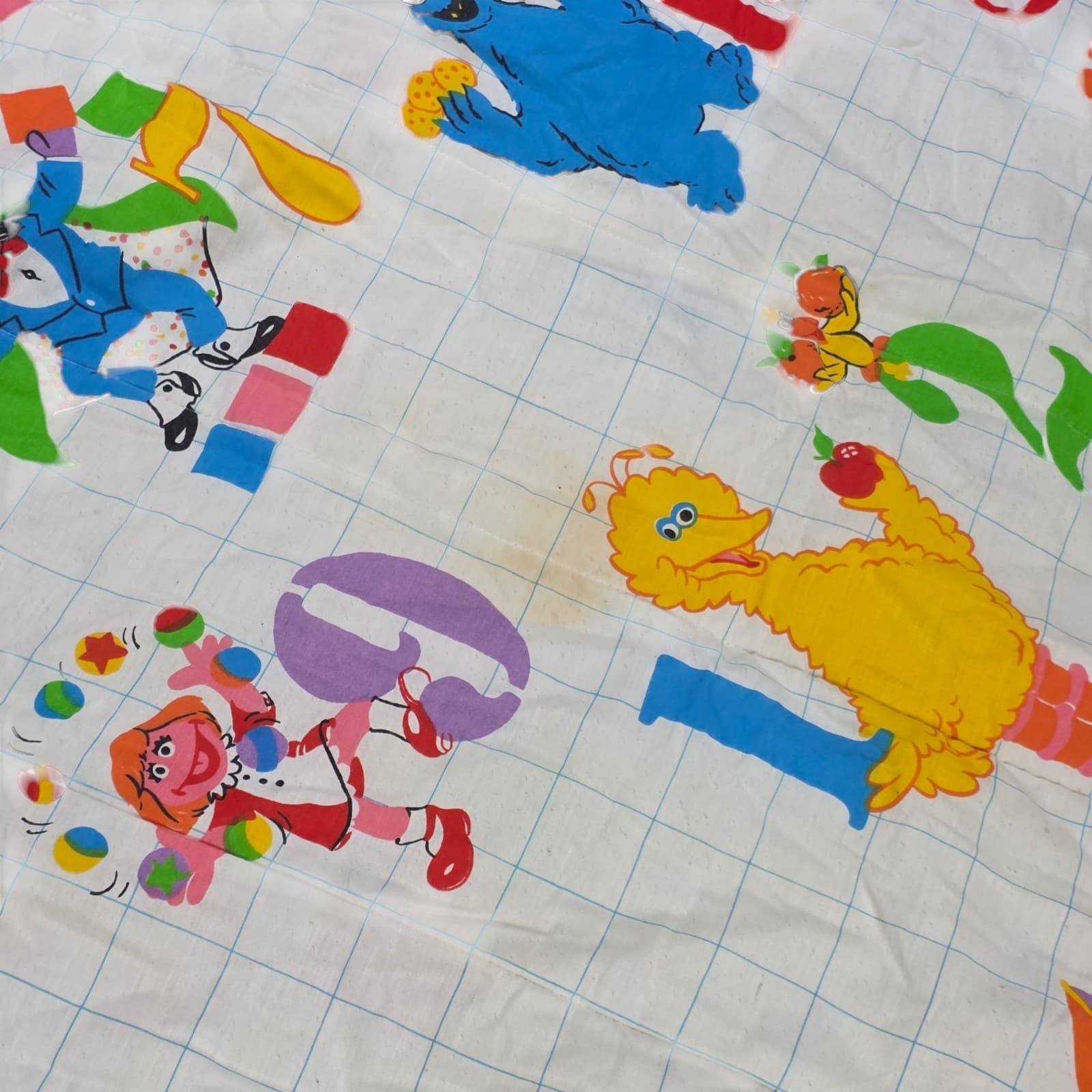 VTG Sesame Street Muppets Numbers Kids Twin Comforter & Pillow by JP Stevens - Thumbnail 6