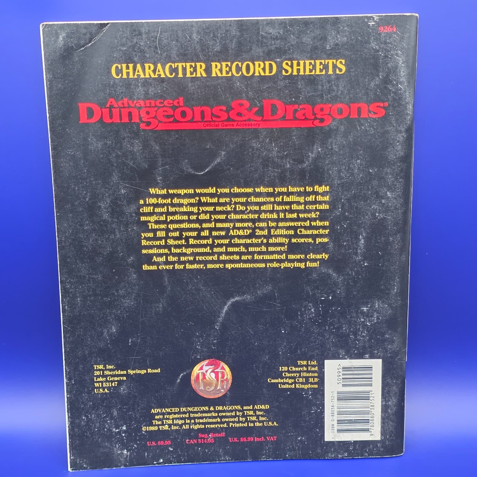 Advanced Dungeons And Dragons: Character Record Sheets 1989 - Thumbnail 7
