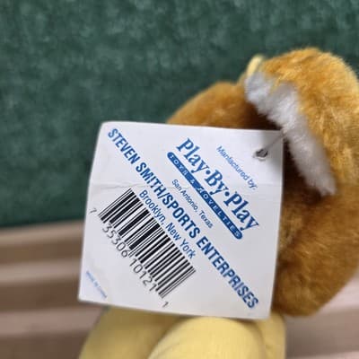 Vintage MLB Oakland A's Steven Smith Bear Blue Shirt Plush 9 Inch NWT - Thumbnail 5