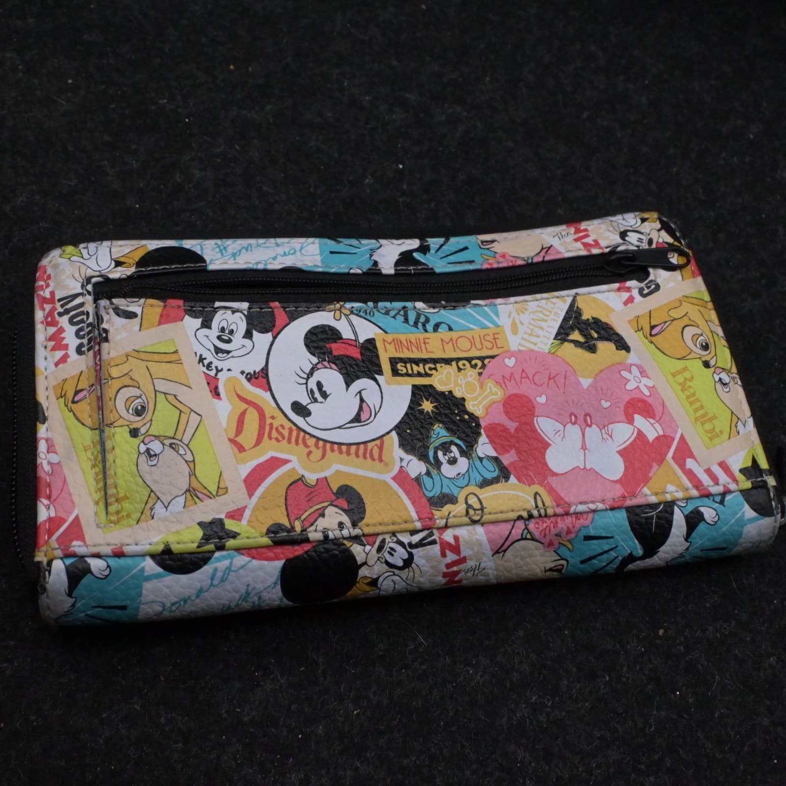 Disney Parks Mickey Mouse and Friends Minnie Collage Pattern Purse Bag & Wallet - Thumbnail 3