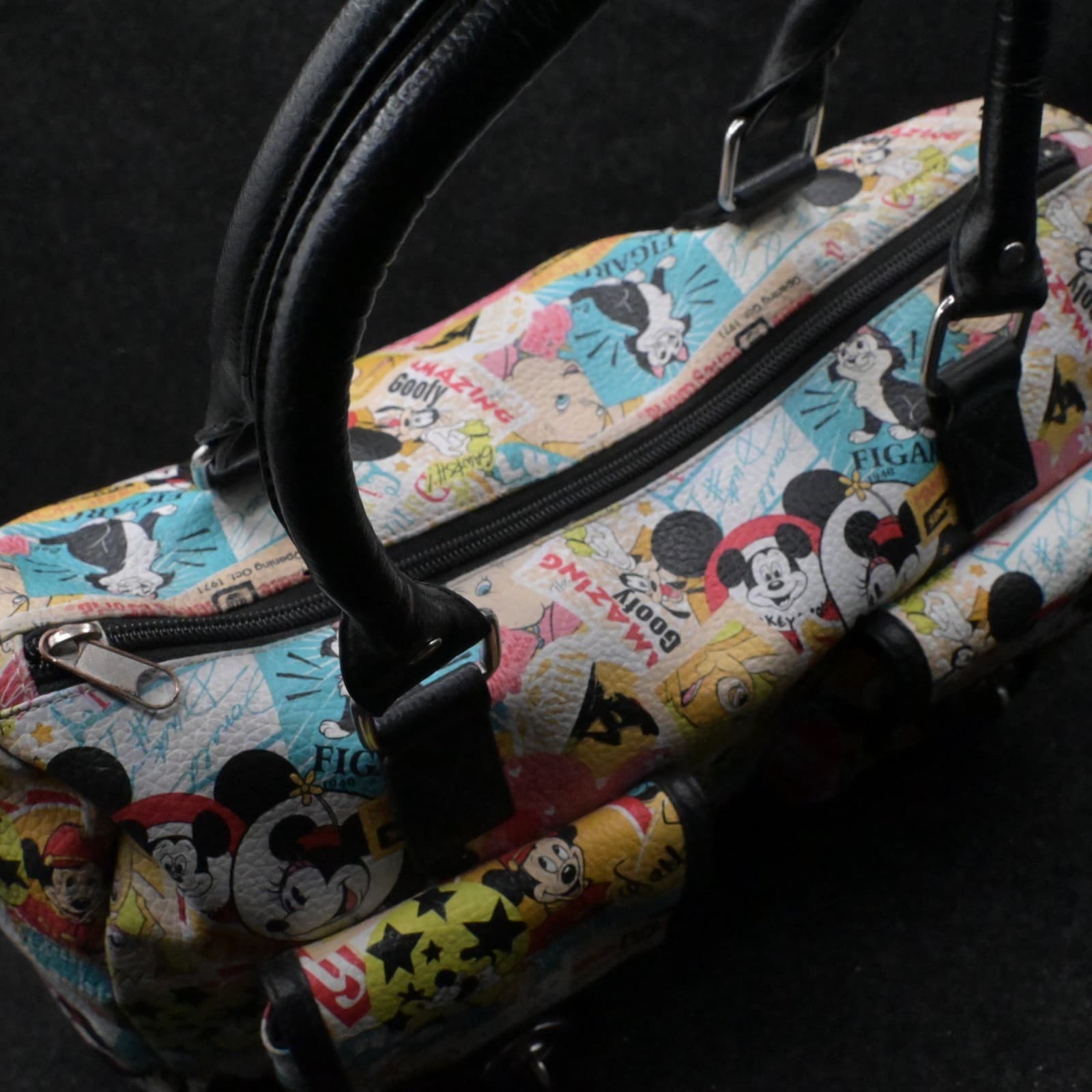 Disney Parks Mickey Mouse and Friends Minnie Collage Pattern Purse Bag & Wallet - Thumbnail 6