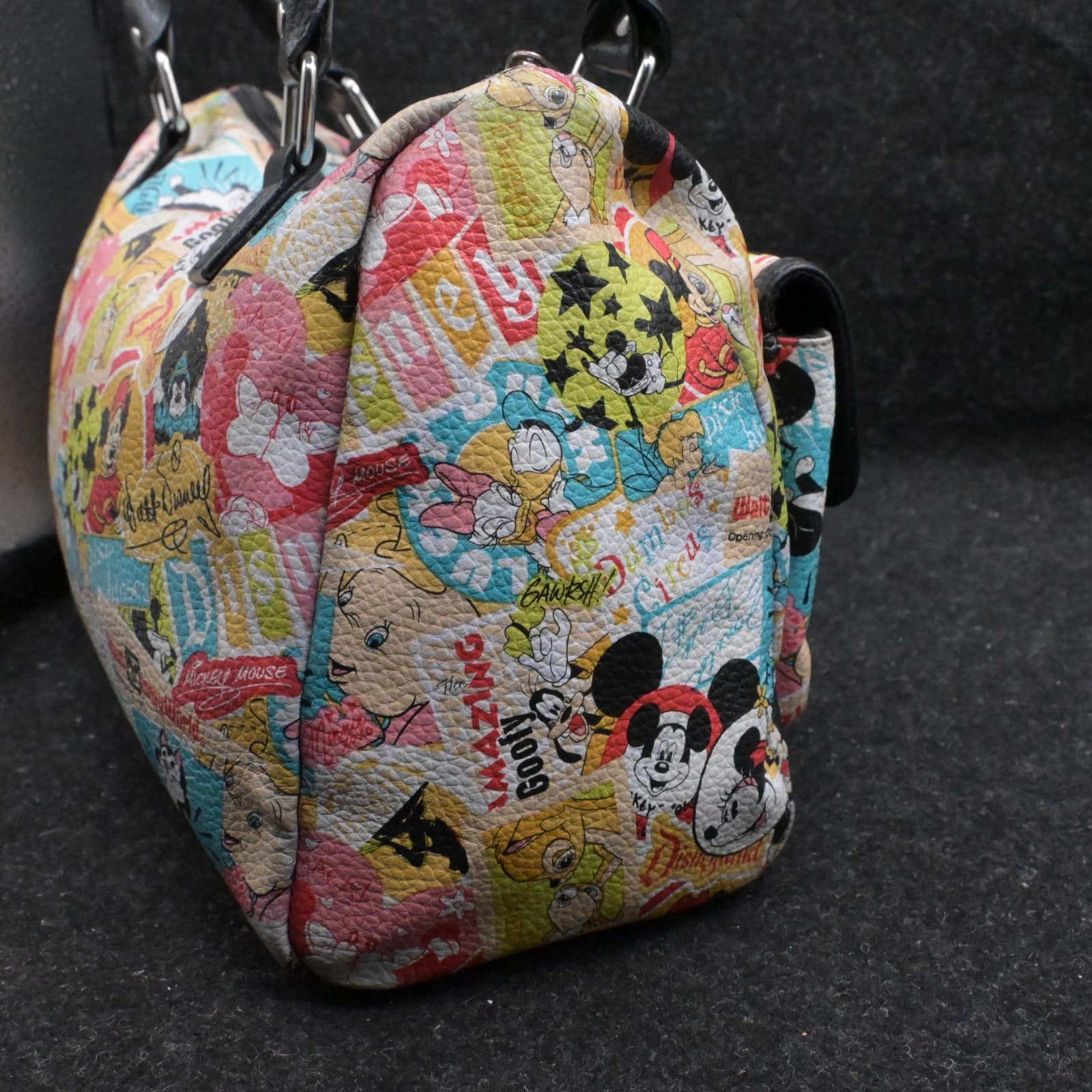 Disney Parks Mickey Mouse and Friends Minnie Collage Pattern Purse Bag & Wallet - Thumbnail 7