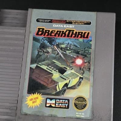 BreakThru (Nintendo Entertainment System, 1987) NES, Tested, 5-screw Five Screw - Thumbnail 2