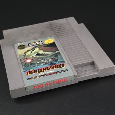 BreakThru (Nintendo Entertainment System, 1987) NES, Tested, 5-screw Five Screw - Thumbnail 3