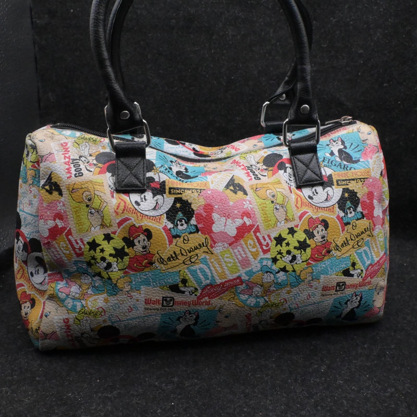 Disney Parks Mickey Mouse and Friends Minnie Collage Pattern Purse Bag & Wallet - Thumbnail 8