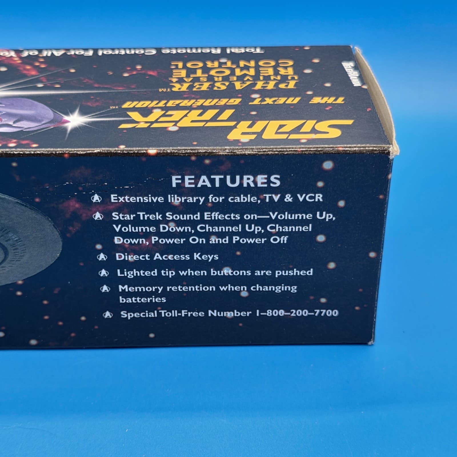 Star Trek The Next Generation Phaser Universal Remote Control 1996 Vintage - Thumbnail 11