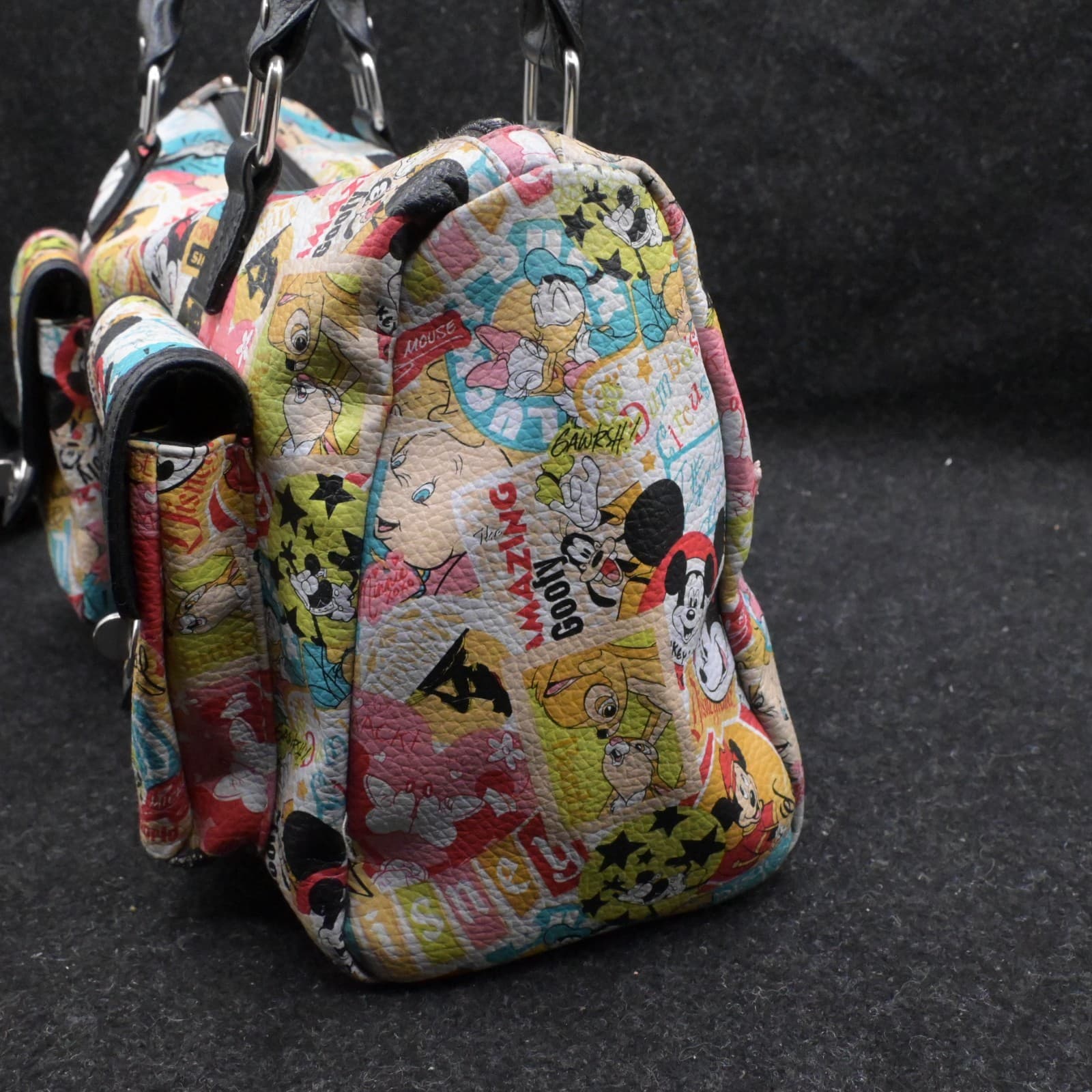 Disney Parks Mickey Mouse and Friends Minnie Collage Pattern Purse Bag & Wallet - Thumbnail 9