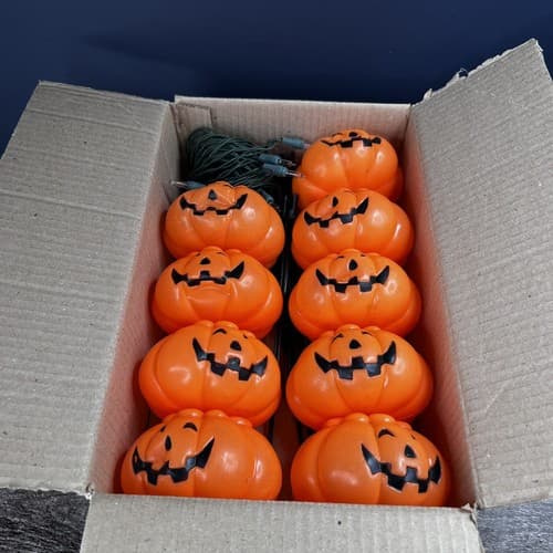 Vtg 90s OTC Jack-O-Lites Pumpkin Blow Mold Path Light Lamplight Farms Halloween - Thumbnail 12