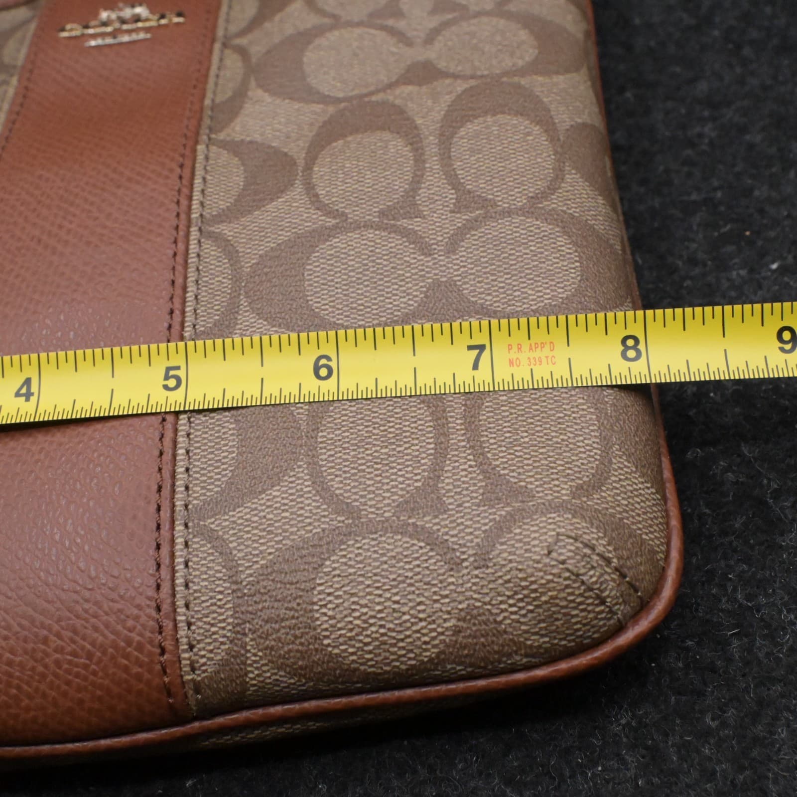 COACH Signature Shoulder Bag Crossbody Sling F52856 - Thumbnail 10