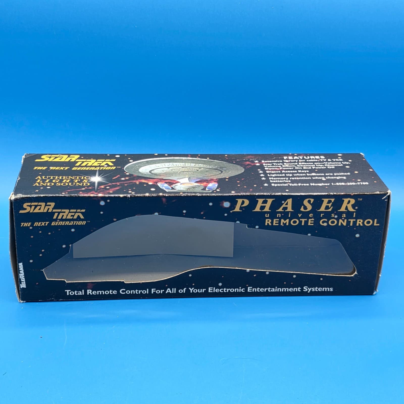 Star Trek The Next Generation Phaser Universal Remote Control 1996 Vintage - Thumbnail 2