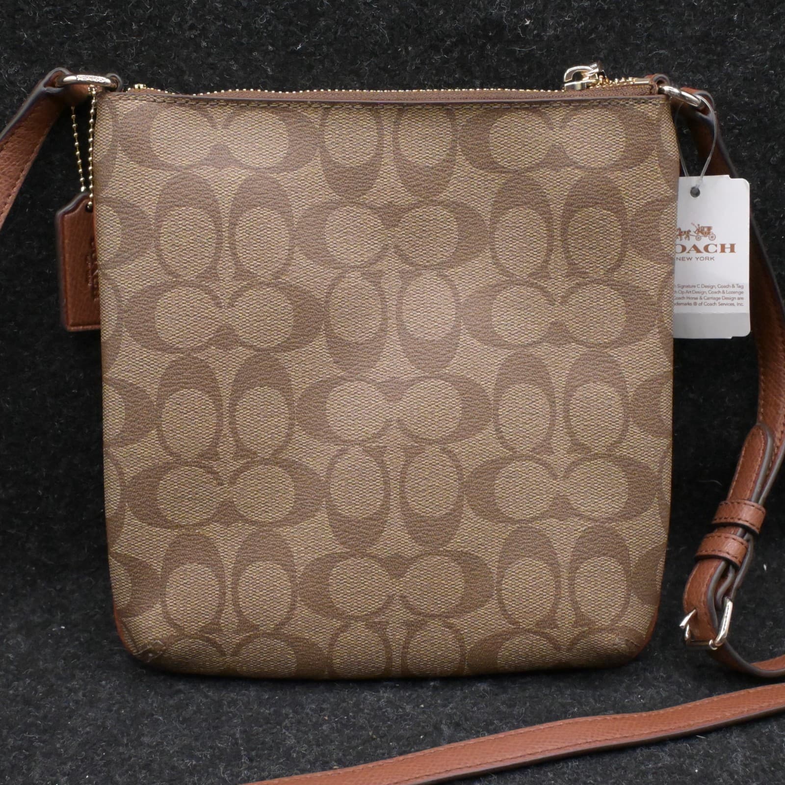 COACH Signature Shoulder Bag Crossbody Sling F52856 - Thumbnail 5