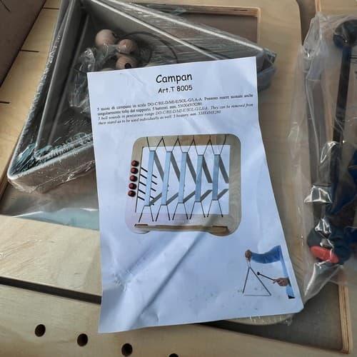 Gitre Campan T 8005 Auditorium Musical Triangle Pentatonic Range Made in Italy - Thumbnail 4