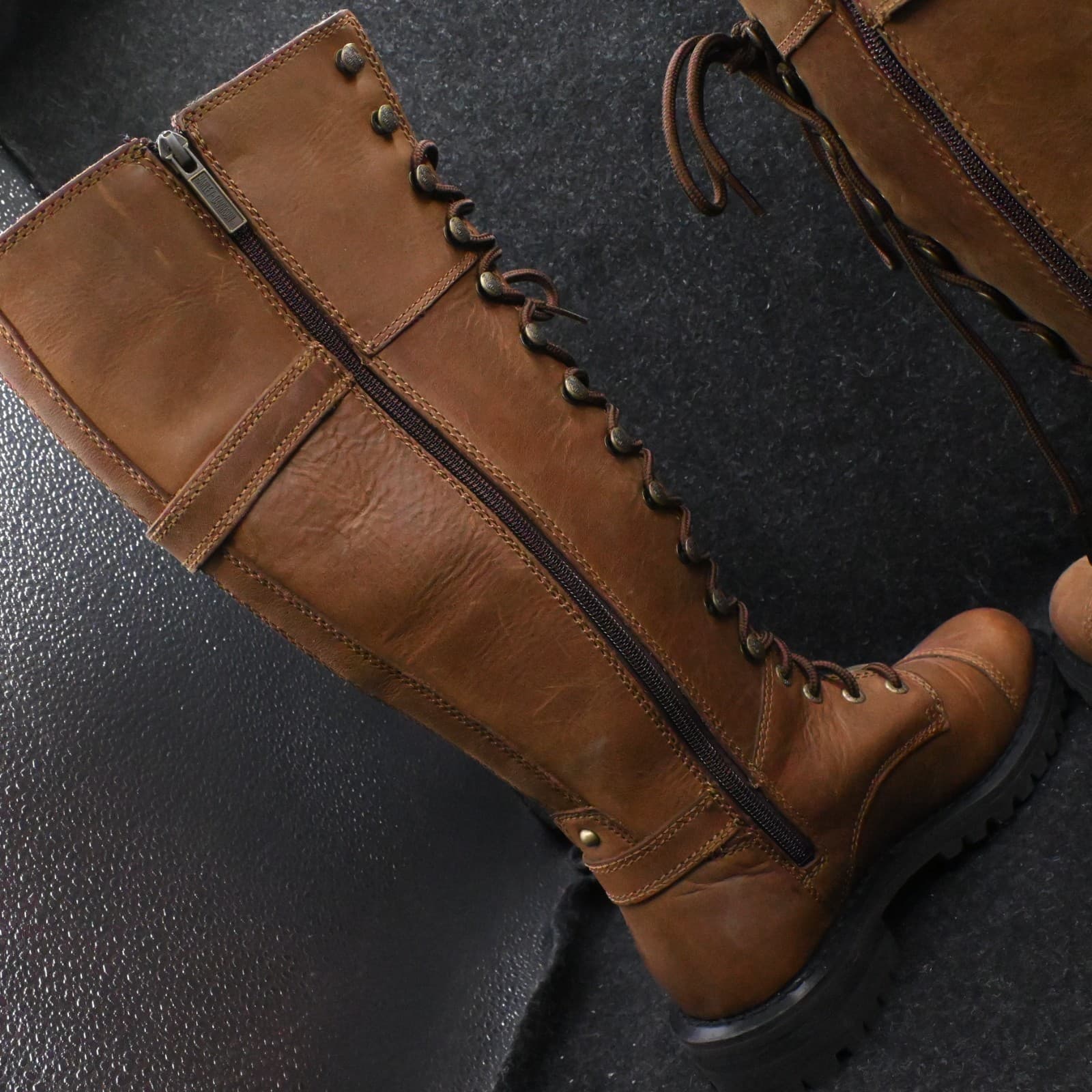 Harley-Davidson Women's Beechwood 15" Motorcycle Boots Brown D83857 Size 7M - Thumbnail 14
