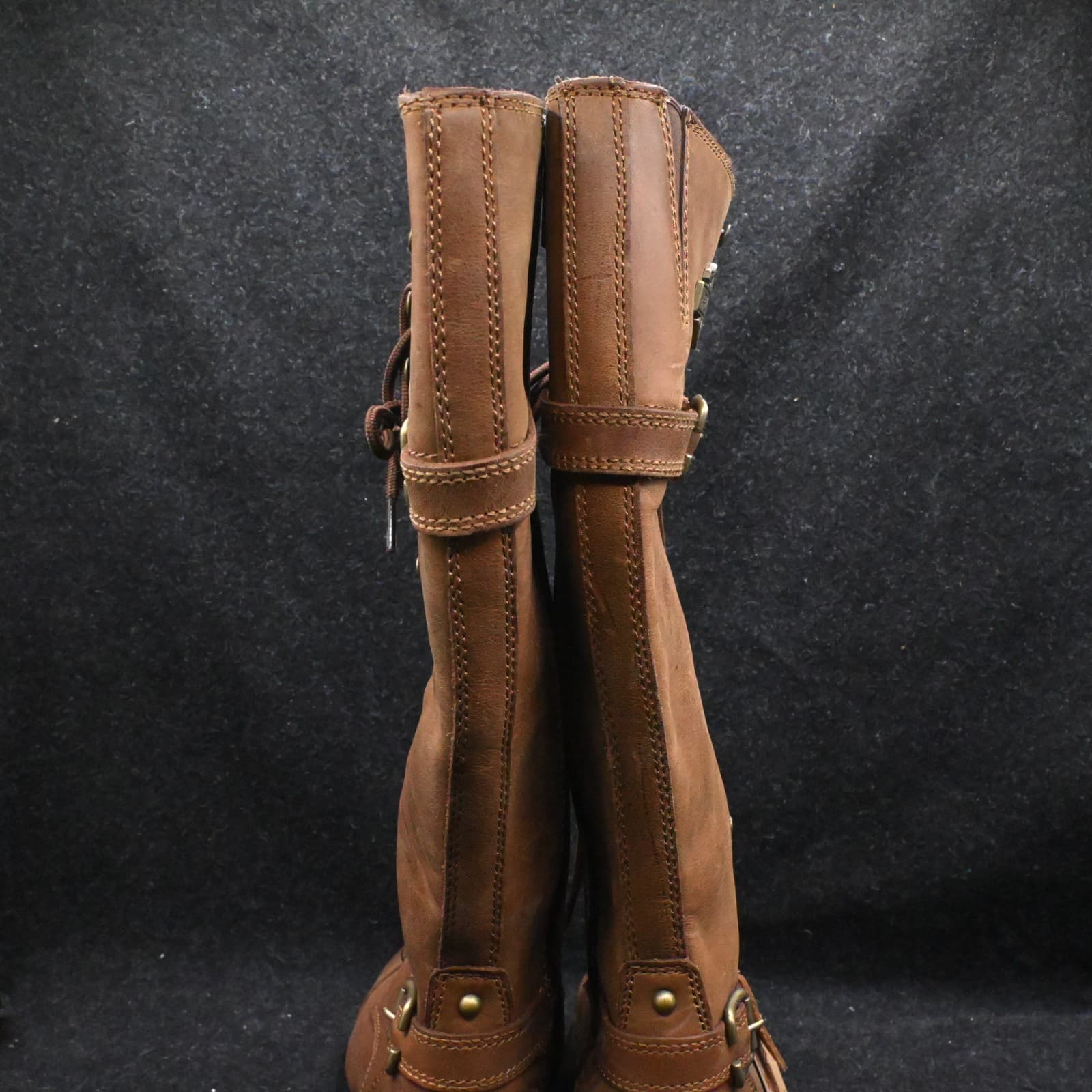 Harley-Davidson Women's Beechwood 15" Motorcycle Boots Brown D83857 Size 7M - Thumbnail 12