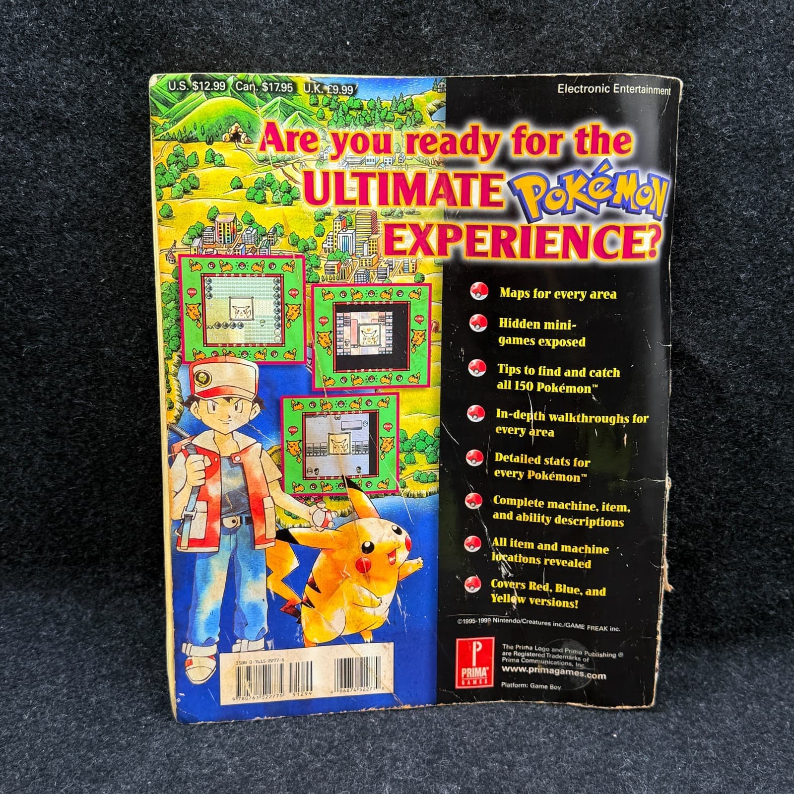 Pokemon Yellow Special Pikachu Edition Prima’s Official Stratagy Guide No Poster - Thumbnail 8