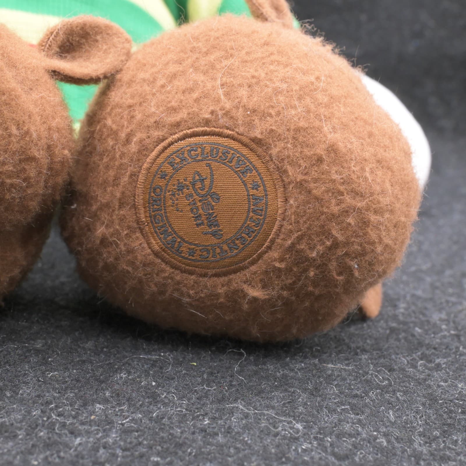 Disney Store Mickey Mouse Plush 18" Christmas Green Pajamas Reindeer Slippers NW - Thumbnail 2
