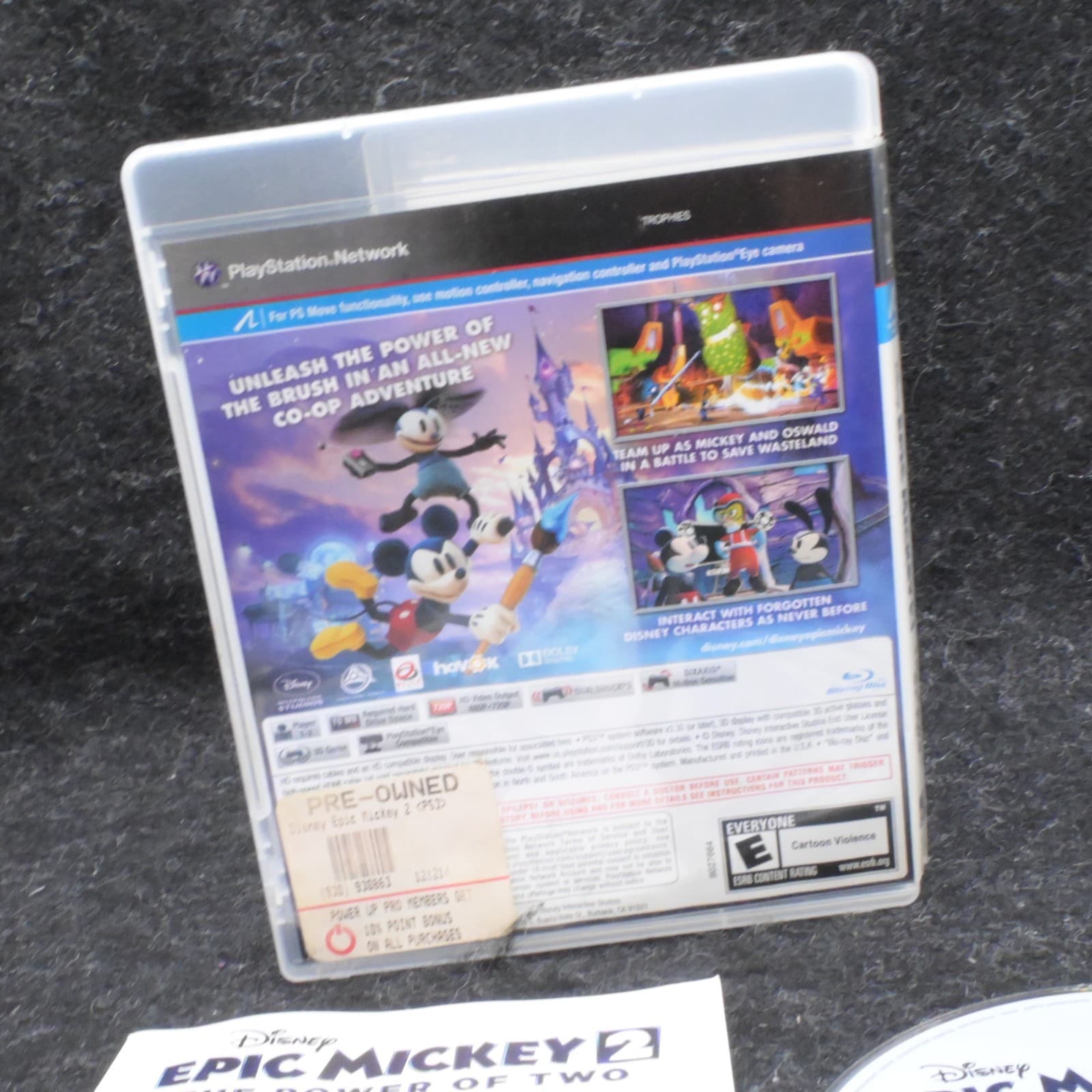 Disney Epic Mickey 2: The Power of Two PS3 Video Game PlayStation 3 CIB - Thumbnail 4