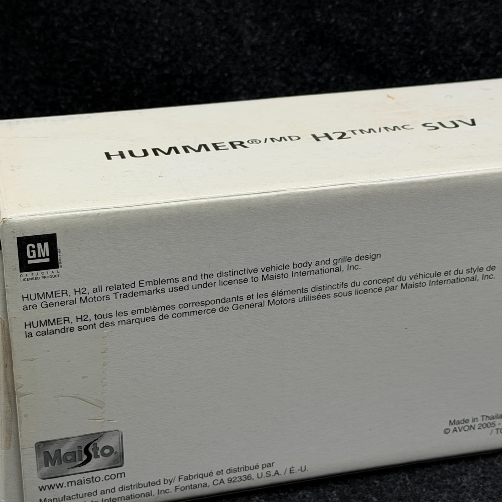 Maisto 2005 Hummer H2 SUV GM Diecast 1:27 Scale New With BOX - Thumbnail 7